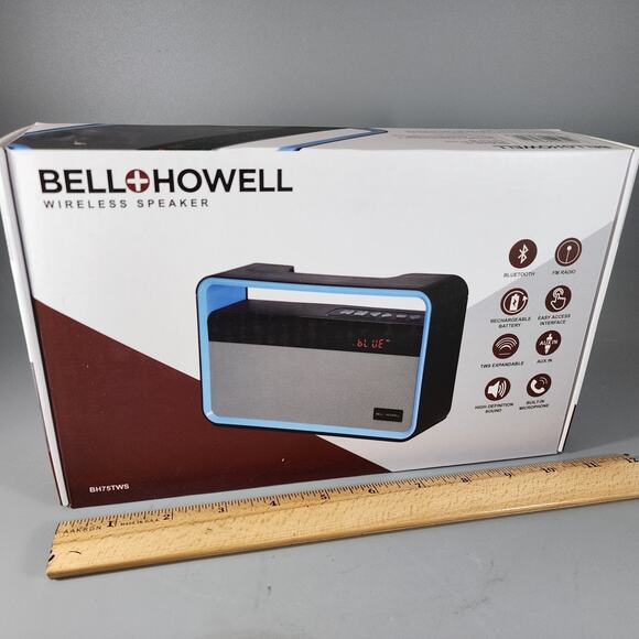 Bell + Howell BH75TWS True Wireless Stereo Link Neo-Retro Bluetooth Speaker - Picture 10 of 10